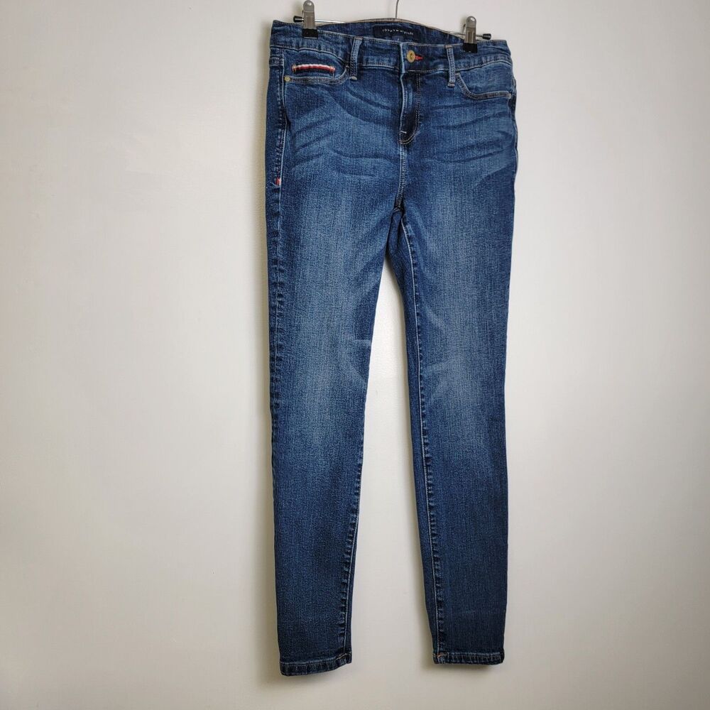 Tommy Hilfiger Jeans Raleigh High Rise Skinny Denim Stretch Woman's Size 2 Blue
